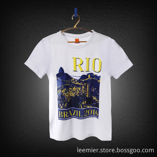 2016 latest rio olympic cheap screen printing t shirt